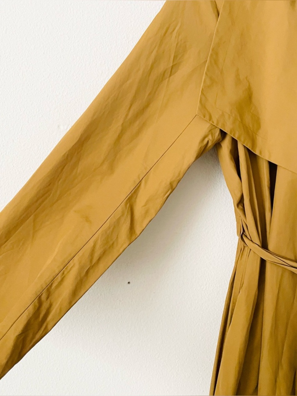 Eileen Fisher Mustard Trench Coat - Picture 4 of 9